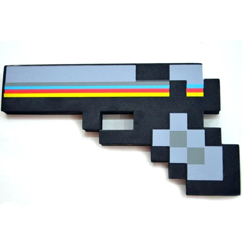 Пистолет Игрушки из пенопласта Алмазный пистолет EVA модель игрушки подарок игрушки для детей подарки на день рождения - Цвет: Черный