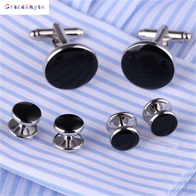 GraceAngie 6pcs Set High end Imports Cufflinks for Men Cuff button