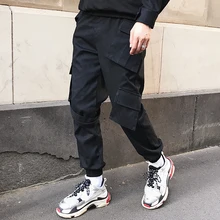 Мужской одежды стилист GD модные летние дизайн с карманами Штаны jogger Штаны повседневные штаны костюмы
