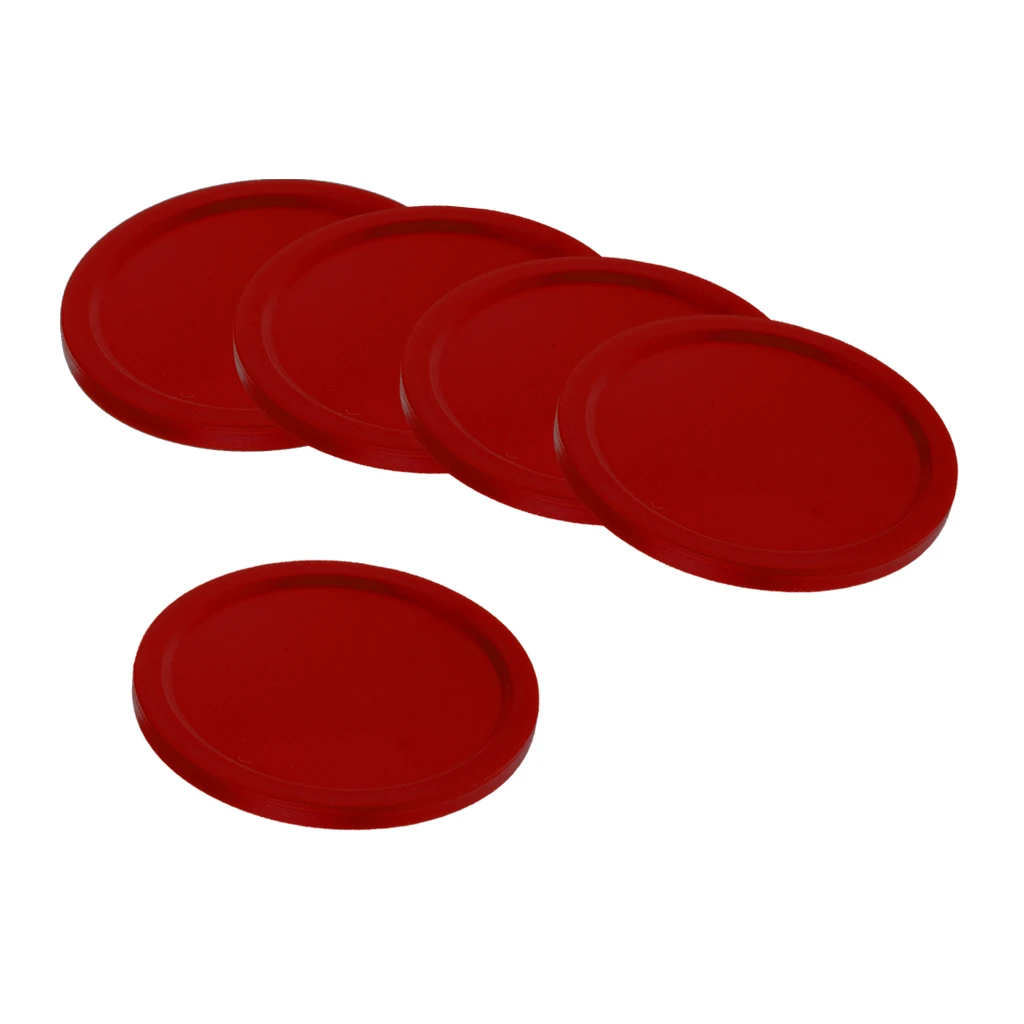 5 Pieces Air Hockey Table Replacement Pucks For Full Size Air Hockey Tables Standard Air Hockey Pucks Accessories