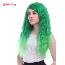L-email парик 70 см/27,5 дюйма длинные женские парики градиентные цвета кудрявые высокотемпературные волокна синтетические волосы Perucas Косплей парик
