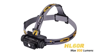 

2016 NEW Fenix HL60R Cree XM-L2 U2 Neutral White LED 950 lumens headlamp(Powered by one 18650 or two CR123A batteries)