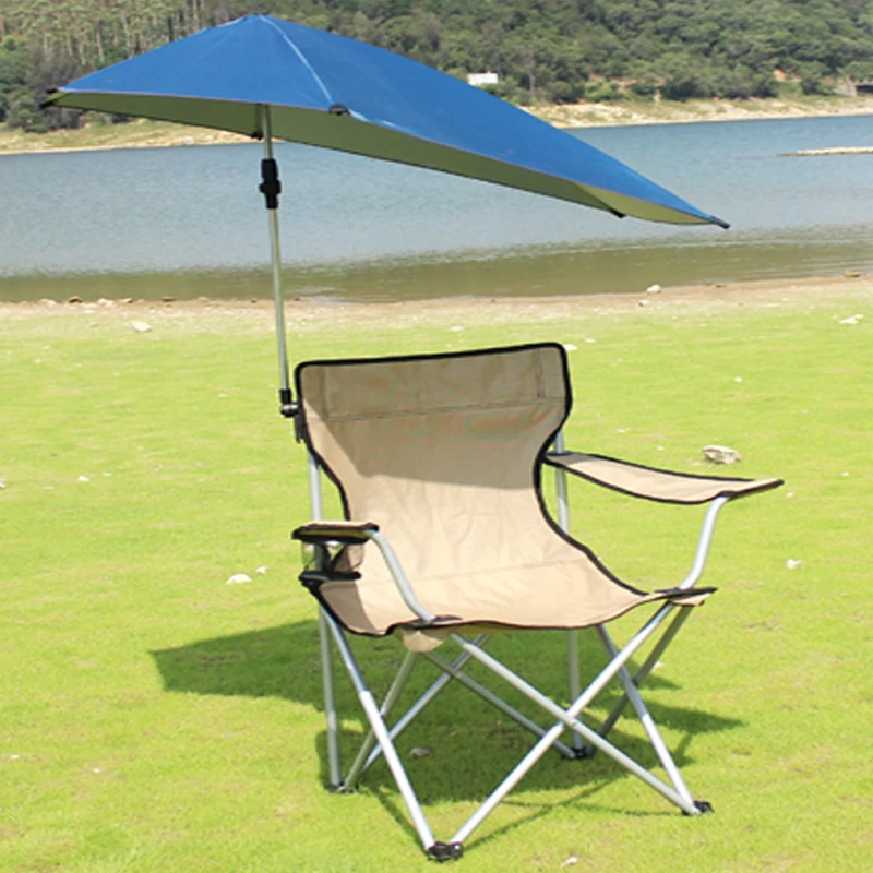 Уличное кресло для отдыха, рыбалки, портативный складной зонт, пляжное кресло, туристическое кресло для кемпинга с зонтиком - Цвет: Model1