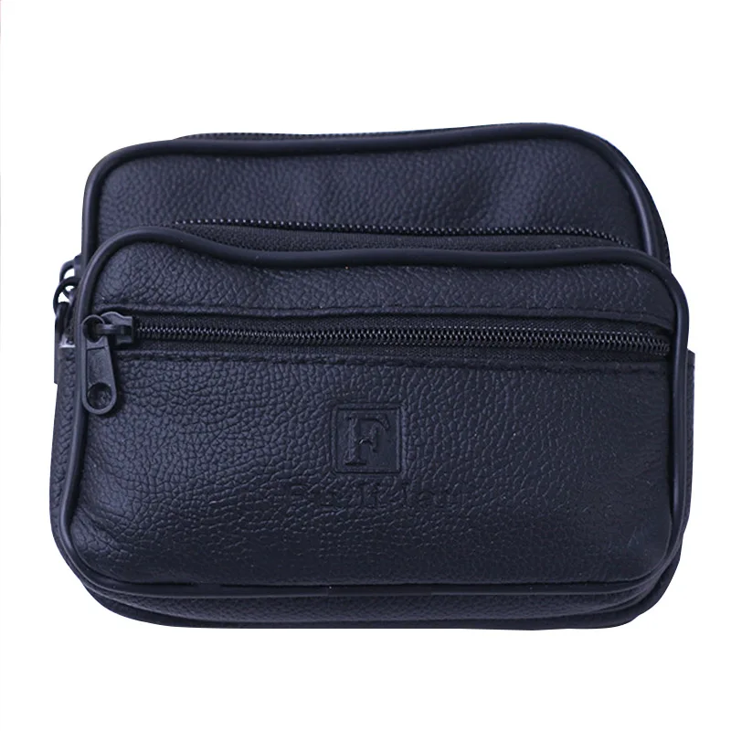 

Men's Waist Bag Small Messenger Mini Mobile Phone Vintage Belt Bags Men Crossbody Bag PU Leather Soft Casual Money Bag For Men