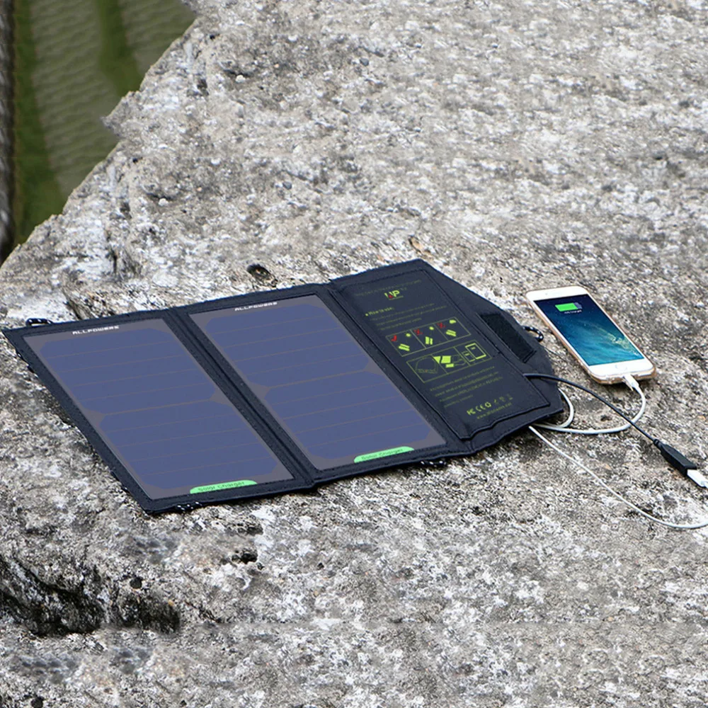Allpowers 5V 10W Sunpower Solar Charger Panel Waterproof USB Portable