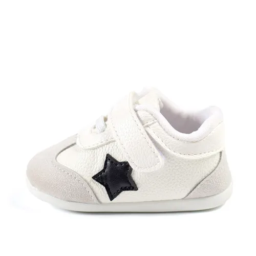 AOGT детская обувь для мальчика, обувь для новорожденных девочек, мягкие детские кроссовки из натуральной кожи, детская обувь для мальчиков, Мокасины, Детские Первые ходунки - Цвет: Белый