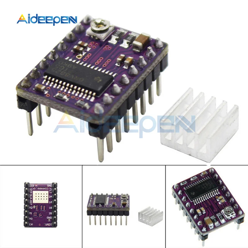 

3D Printer Parts DRV8825 Stepper Motor Driver With Heat sink Carrier Reprap 4-layer PCB Replace A4988 Driver