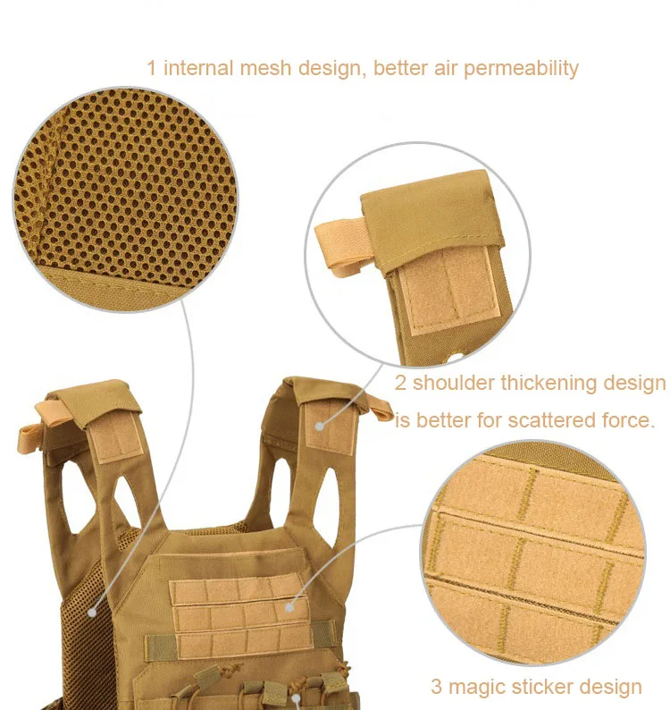 Охотничий Тактический жилет JPC Molle Plate Carrier жилет Открытый CS Wargame Пейнтбол защитная пластина Перевозчик жилет страйкбол жилет