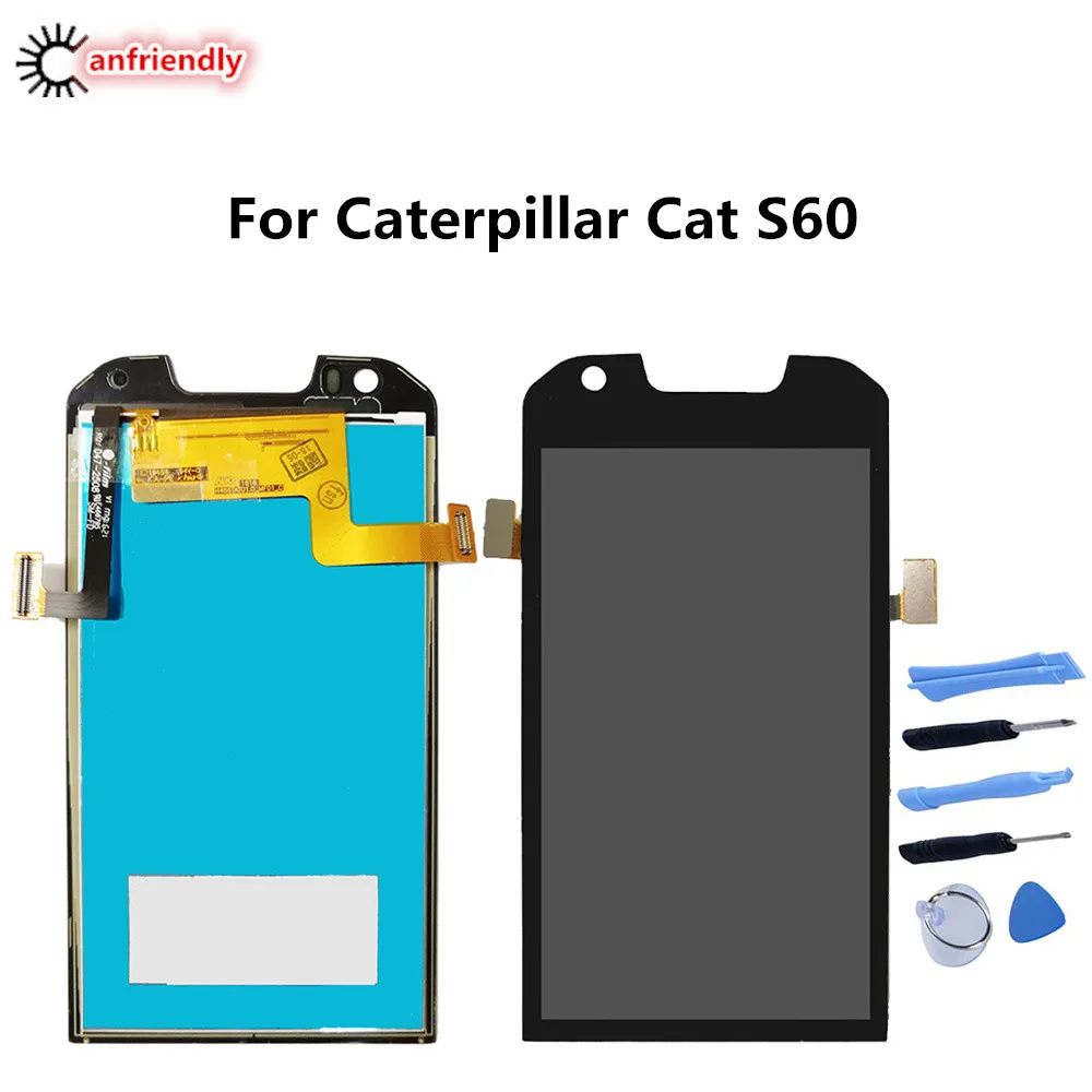 

For Cat S60 S 60 Display+Touch Screen LCD Replacement Digitizer Assembly Parts For Caterpillar Cat S60 S 60 Phone lcds repair