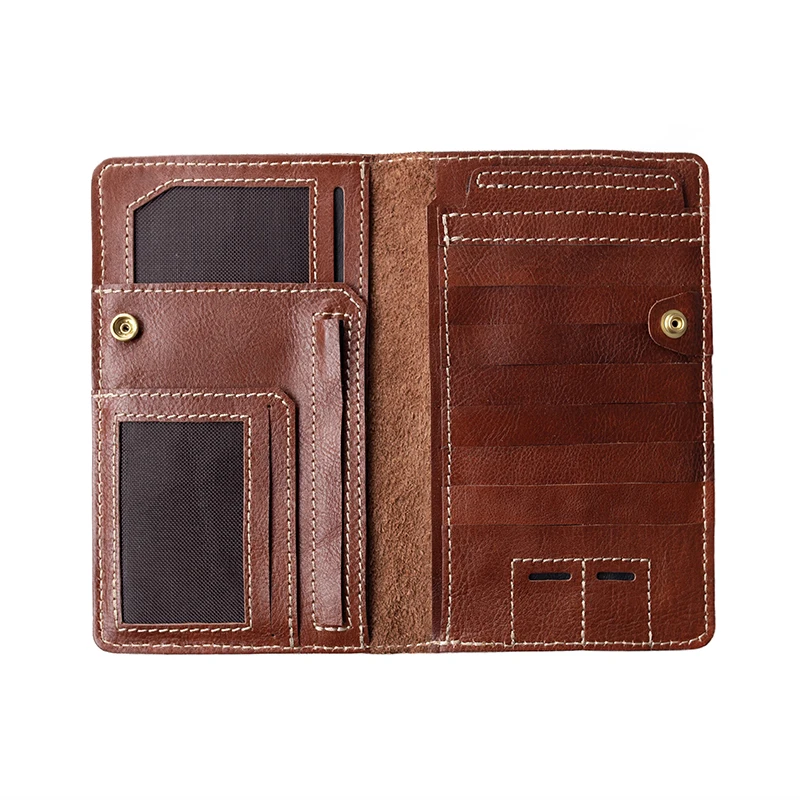 Original Design Leather Travel Wallet Multi Function Long Wallet Large