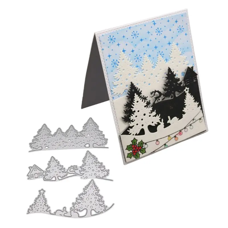 Forest Cutting Dies Metal Stencil DIY Scrapbooking Album Paper Card Embossing