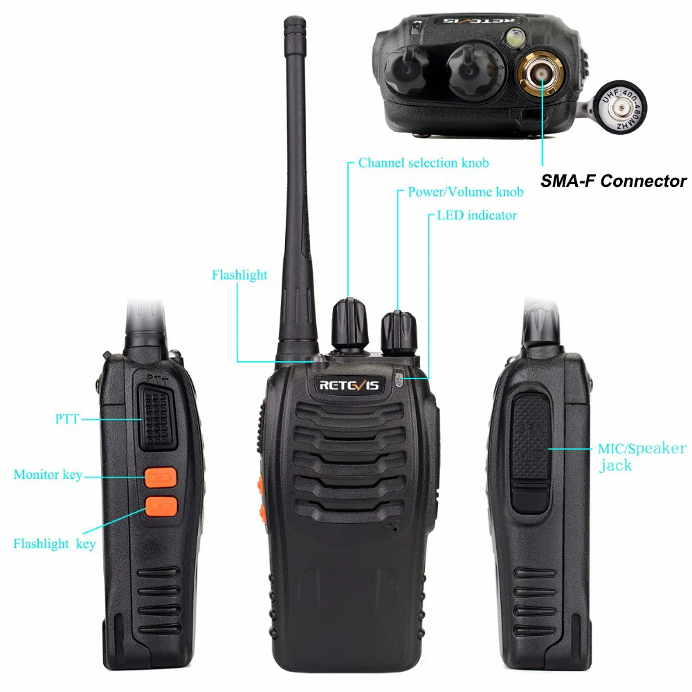 1 Pair Portable Radio Retevis H777 Walkie Talkie 5W 16CH UHF 400-470MHz Two Way Radio Communicator Interphone  Moscow Local Ship 1 Pair Portable Radio Retevis H777 Walkie Talkie 5W 16CH UHF 400-470MHz Two Way Radio Communicator Interphone  Moscow Local Ship