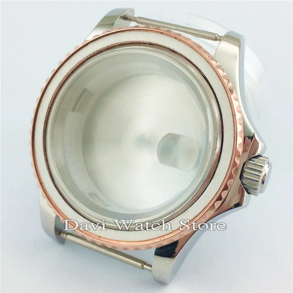 

40mm Stainless Steel Watch Case Fit ETA 2836,Miyota 8205 8215 821A Mingzhu Automatic Movement