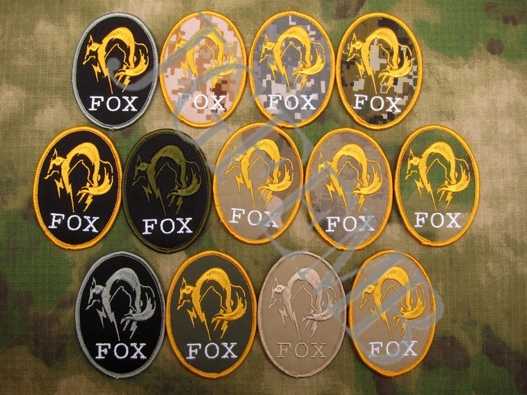 MGS Лиса гончая специальная сила Группа призрак вышитые патч|embroidered patch|fox houndpatches