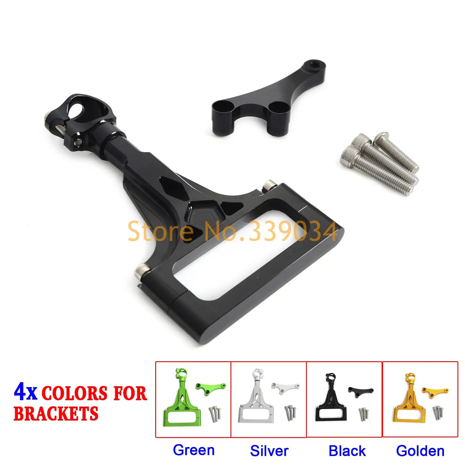 

Motorcycle CNC Steering Damper Mounting Bracket for Kawasaki Z750/ABS Z1000/ABS 2003-2008 2009