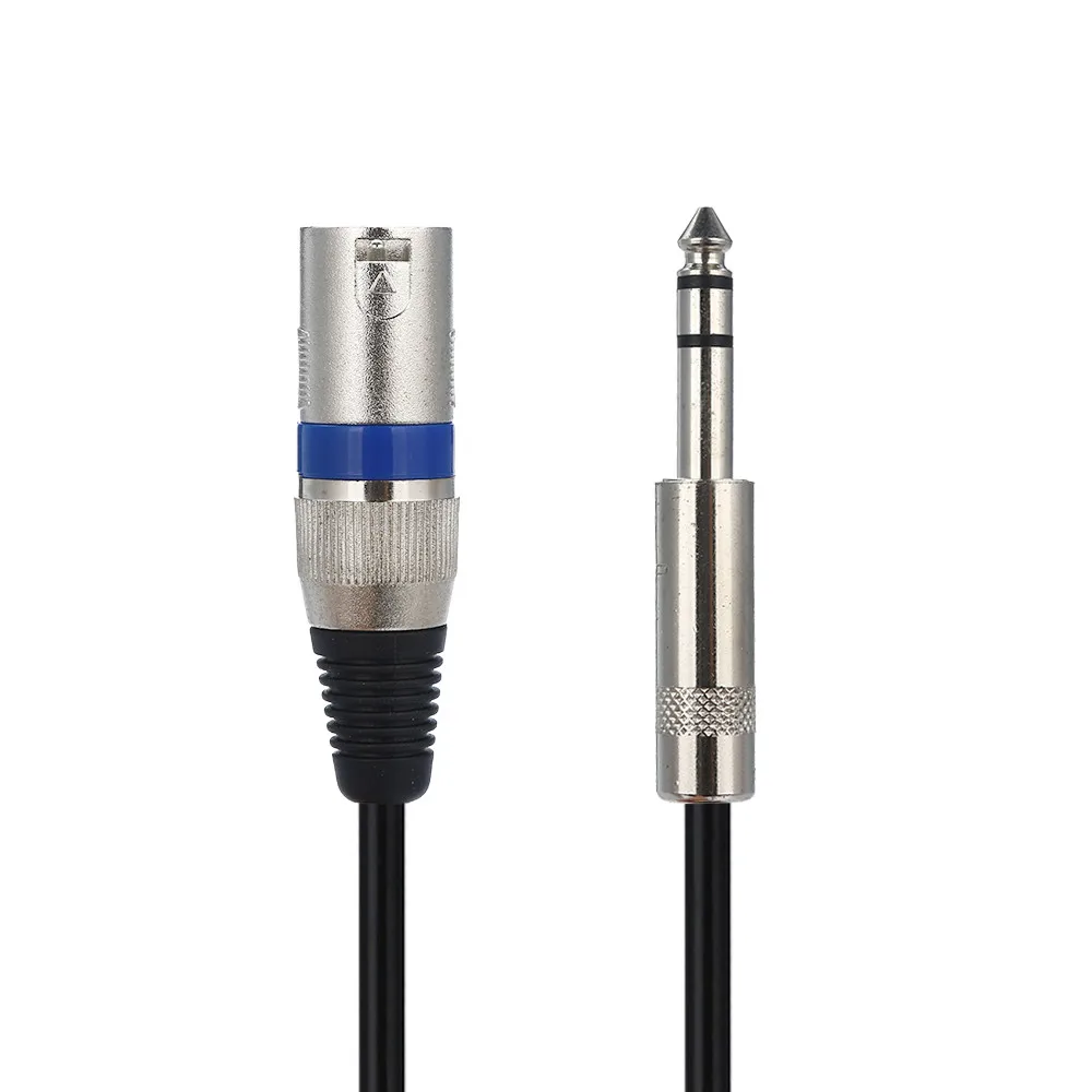 

6.35mm Male To XLR Male Plug Stereo Audio Microphone Adapter Extension Cable Jack Aux Cable for Headphones Xiaomi Redmi 5 plus