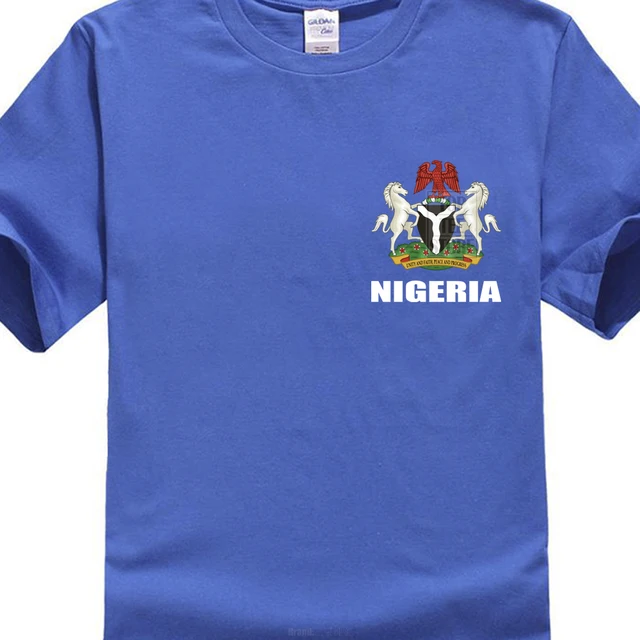 Nigeria Flag Nigeria Footballer Fan T Shirt Men Tee Shirt Tops Short