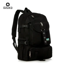 2017 OZUKO Fashion Male Canvas Backpack Men s Rucksack Student School Bag For Teenagers Leisure Travel