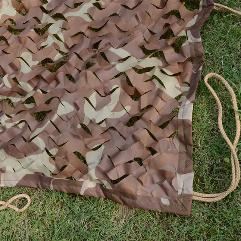 Reinforced Camouflage Net Garden Awning Sun Shading Hiding Mesh Camo Net 8x8M