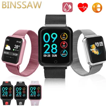 

Smart watch P68 band IP68 waterproof smartwatch Dynamic heart rate blood pressure monitor for iPhone Android Sport Health watch