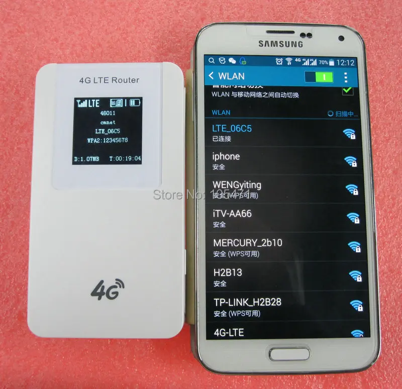 С фабрики: 4G LTE Wi-Fi роутер+ внешний аккумулятор с аккумулятором 4100 мАч разблокированный VJ-L100A
