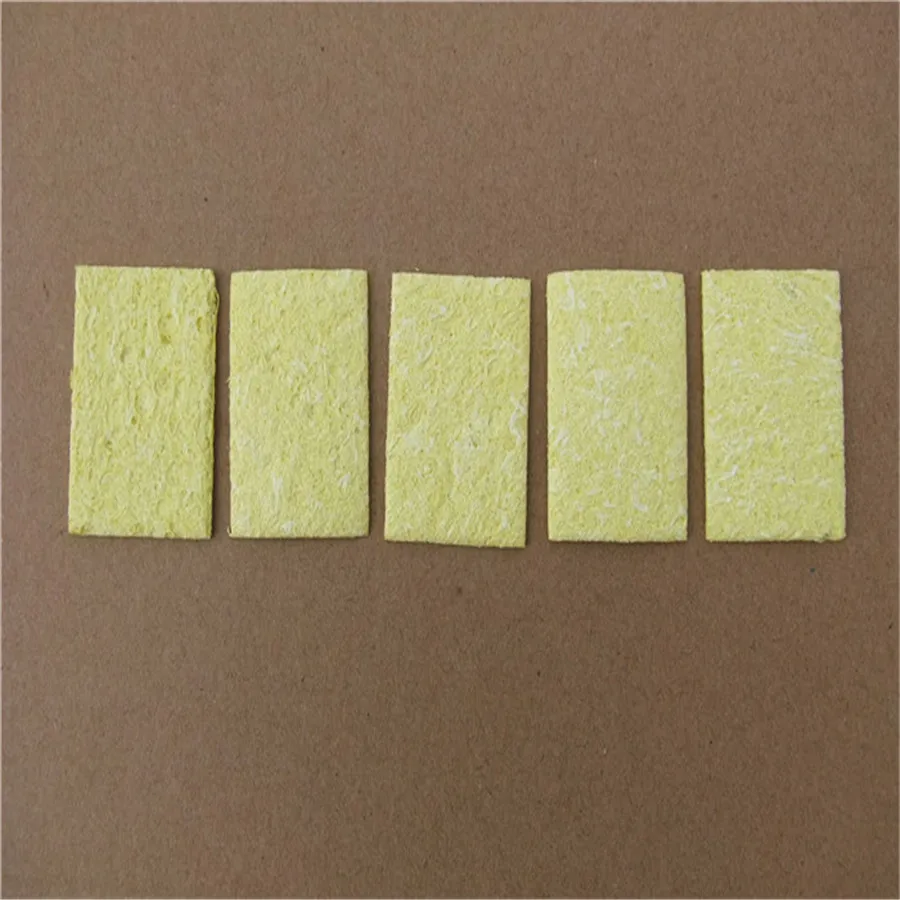 K863b 40*60mm Yellow High Temperature Sponge Electric Soldering Iron Cleaning Sponge DIY Model Making Free Shipping Russia