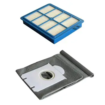 

New 1Pieces hepa filter and 1pcs High Quality Vacuum Cleaner Bags Dust Bag fit For Philips