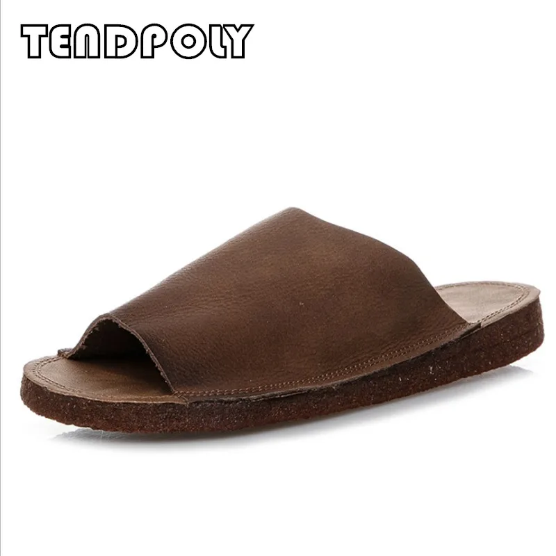 

Soft bottom wild casual flat shoes original retro leather women's shoes soft bottom fashion wearable breathable women's sandals
