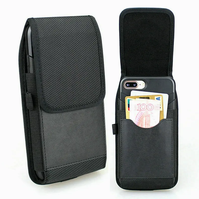 

For iPhone XS Max Nylon Holster Pouch with Belt Loop for iPhone 8Plus, For Galaxy S8 Plus/S9 Plus, For honor8 Pro/7X/View10