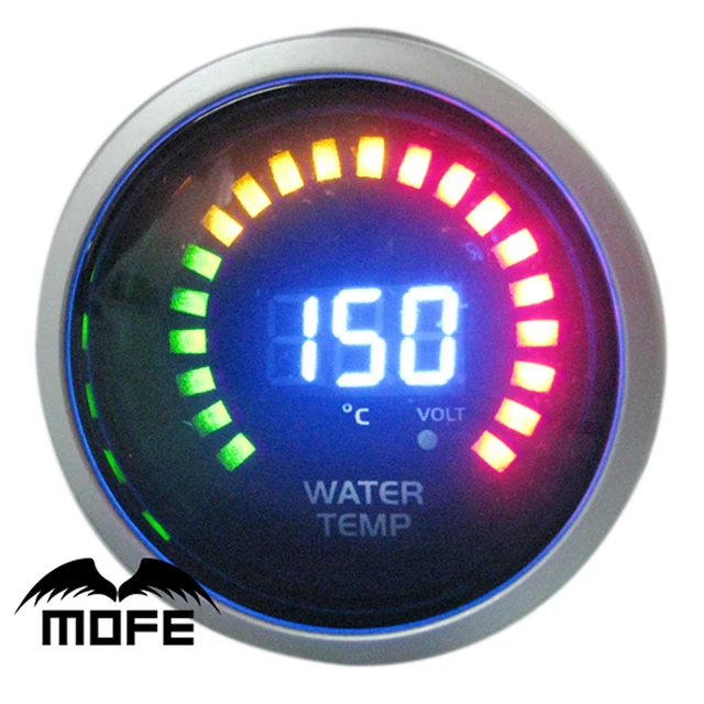 Original Logo 52mm 2 Inch 20pcs Og Lcd Digital Water Temp Original Logo 52mm 2 Inch 20pcs Og Lcd Digital Water Temp Temperature Gauge Meter For Car