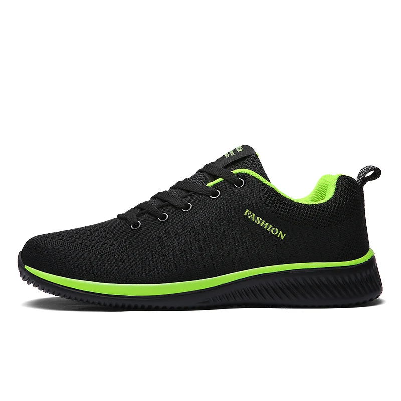 Weweya/Новые белые мужские кроссовки на шнуровке; Повседневная обувь из вулканизированной ткани; обувь на плоской подошве с низким верхом; Тканевая обувь на плоской подошве из сетчатого материала; дешевая прогулочная обувь - Цвет: Black Green