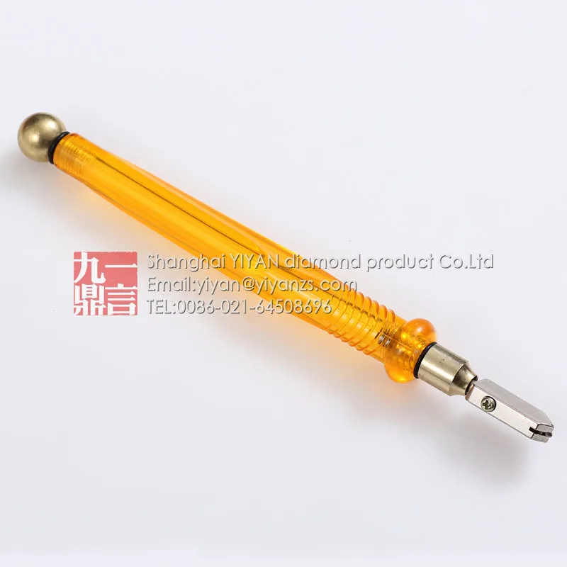 

1pcs/lot caibide tip oil filled glass cutting tools glass cutter with smooth cut wheel and plastic handle free shipping