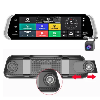 

4G Android 10" IPS Rearview Mirror Video Recorder Full HD 1080P Car DVR GPS Navigation Dash Cam Registrar Video Recorder Cam