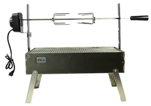 28″ Stainless Steel Spit Roaster Commercial Hog Roast Machine BBQ Spit Chicken Pig Roaster Rotisserie