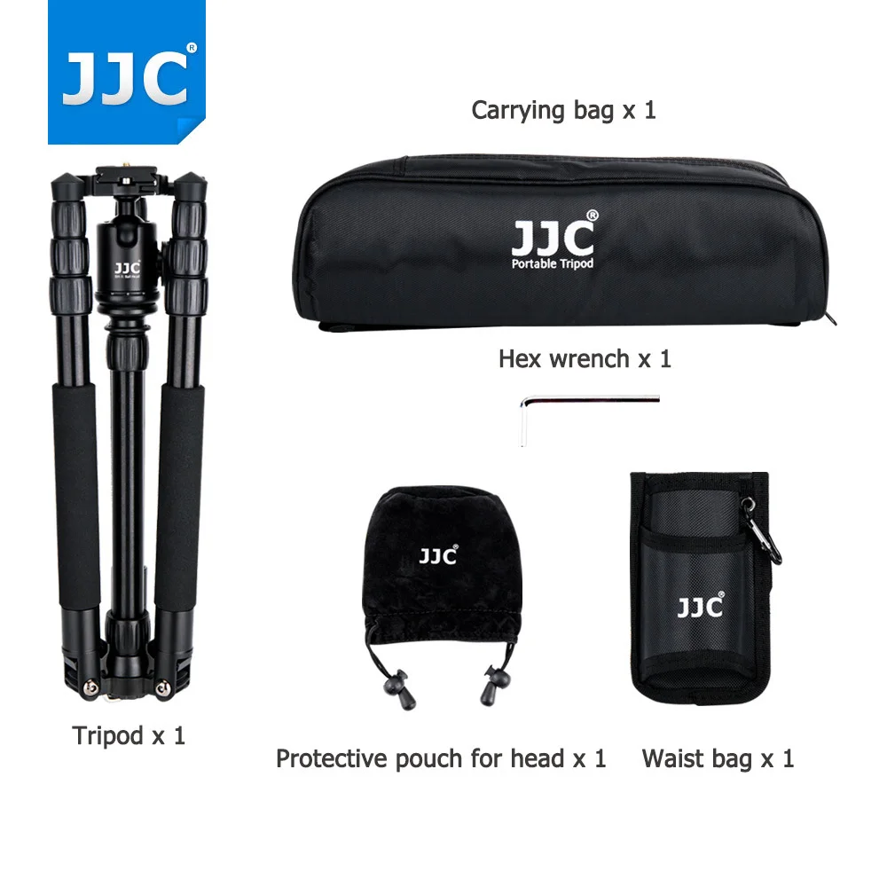 Jjc-dslr Tripé de Câmera para Canon Nikon Sony Fujifilm Olympus Pentax Panasonic Suporte Suporte Flexível Bola Cabeça Monopé Portátil - Image 5
