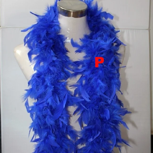 

2 yards Wedding Party Holiday Decorations Clothing Dress Accessories Turkey Feather Strip Fluffy Blue DIY Boa Birthday Supplies