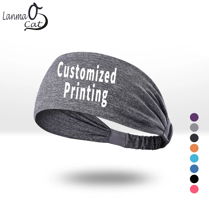 

Lanmaocat Headband Sport Hiking Scarf Sport Headwear for Men Women Custom Logo Print Headband Antiperspirant Band Free Shipping