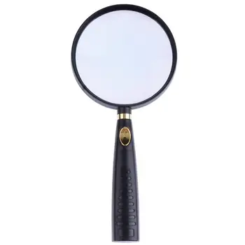 

1pcs 90 mm 10X Frame Handheld Magnifying Glass Optical Glass Lens Wood Handle Magnifier For Reading Map Newspaper Jewelry Loupe