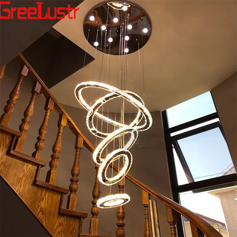 

Modern K9 Crystal Led Chandeliers Lamp Lights Fixture Luxury Hanging Light Ceiling Suspension Lamp for Living Room Bedroom