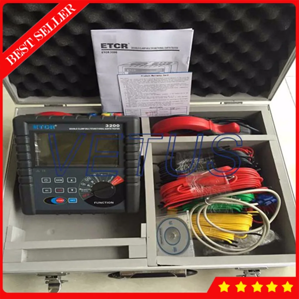 ETCR3200 Double Clamp Grounding Resistance Tester of earth resistance