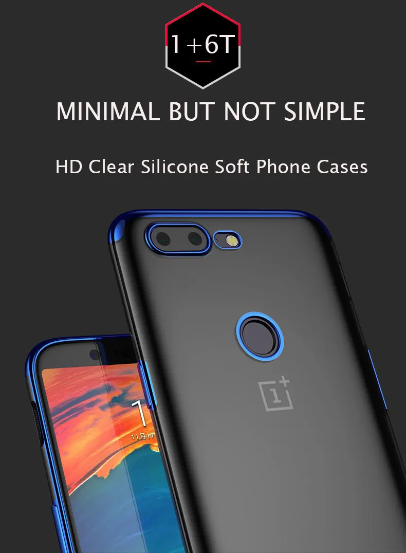 YIYONG Ультратонкий чехол для OnePlus 6 T 6 5 T TPU мягкий чехол One Plus 6 T 6 5 T Coque силиконовый чехол для OnePlus 6 T 5 T чехол для телефона s OnePlus 6 T 6 T 6