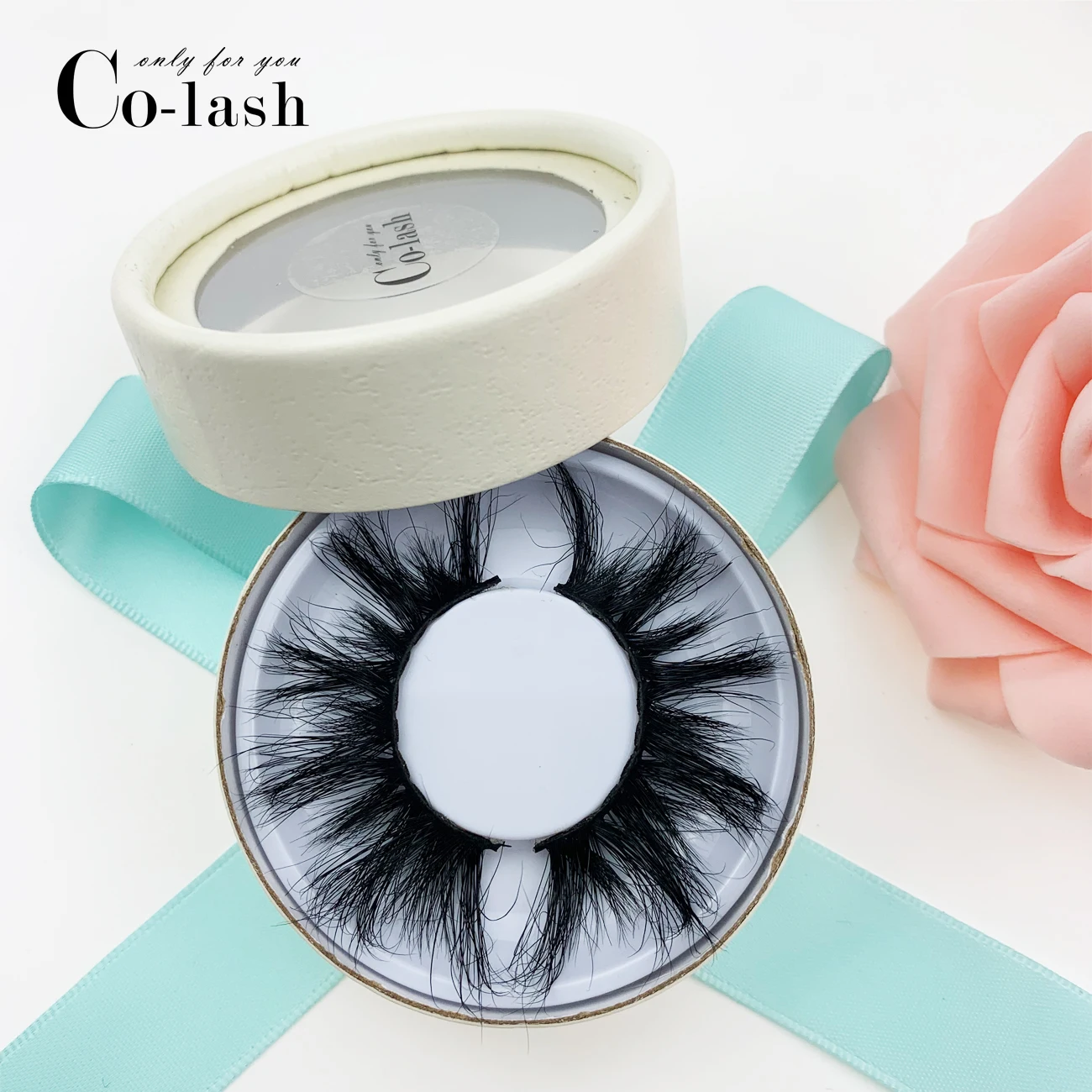 Colash 100 пар 5d 100% настоящие норковые ресницы накладные на заказ упаковка для ресниц