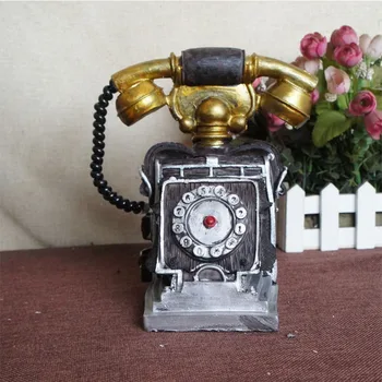 

Retro Resin Decorative Phone Bar Restaurant Living Room Decoration c