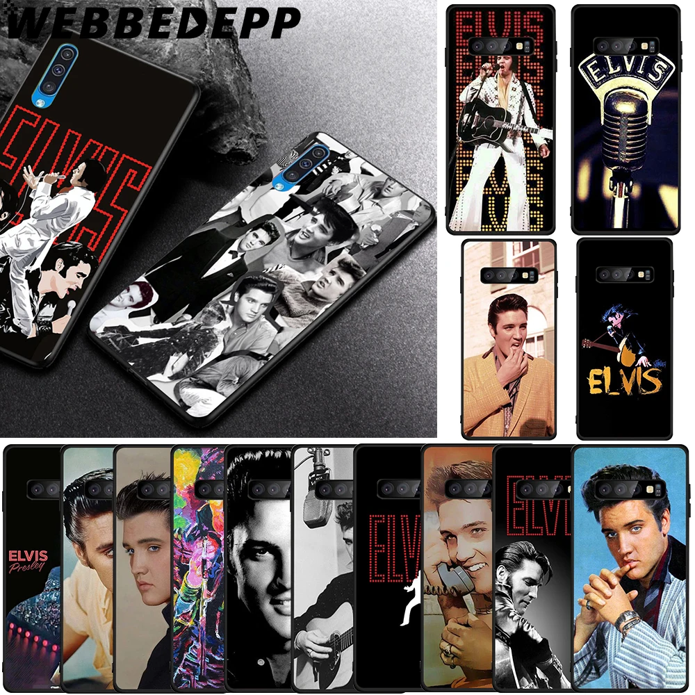 

WEBBEDEPP Elvis Presley Soft TPU Case for Samsung Galaxy S6 S7 Edge S8 S9 S10 Plus S10e