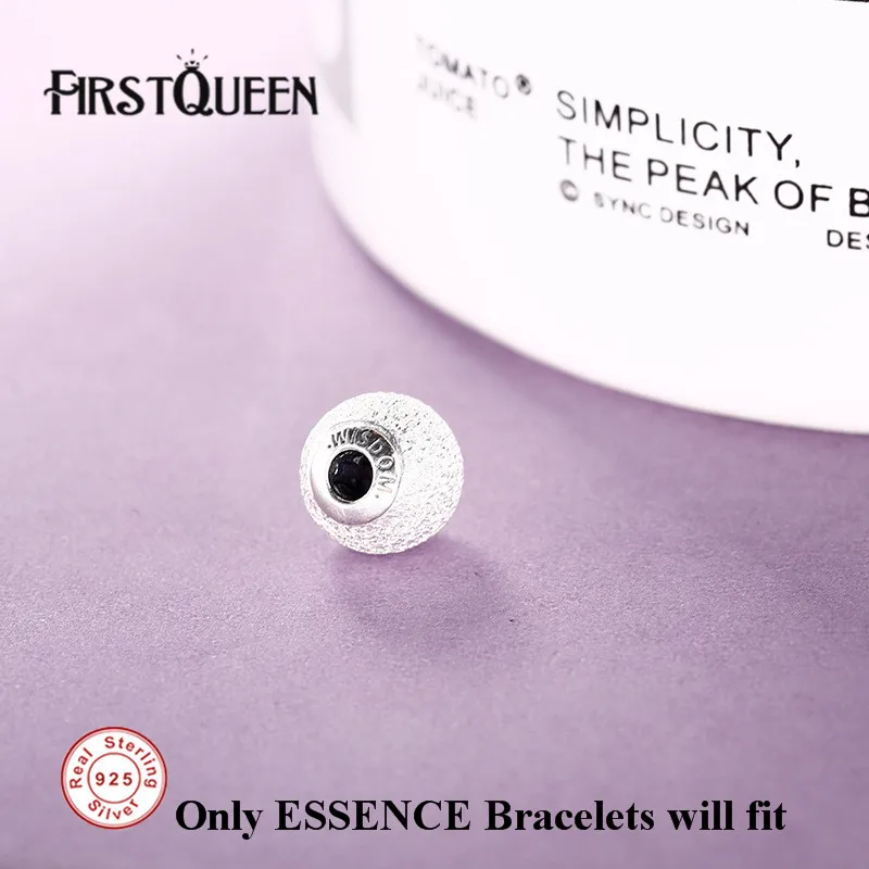 

FirstQueen Pure 925 Silver Wisdom Brand Bead Fit Essence Bracelet Silver 925 Original DIY For Jewery Making Fine Jewelry