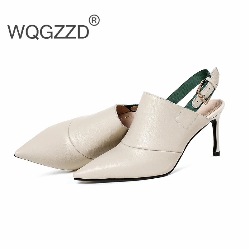 Neue Black white Chaussures Mode Aus Femme Absätzen creamy Mit Frauen Lederband Echtem Sandalen Gladiator Hohen Schuhe 2018 ARqdTA