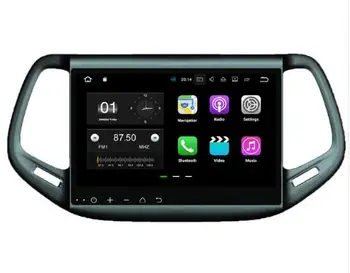 

10.1" Octa Core IPS screen Android 9.0 Car GPS radio Navigation for Jeep compass 2017 with 4G/Wifi DVR OBD