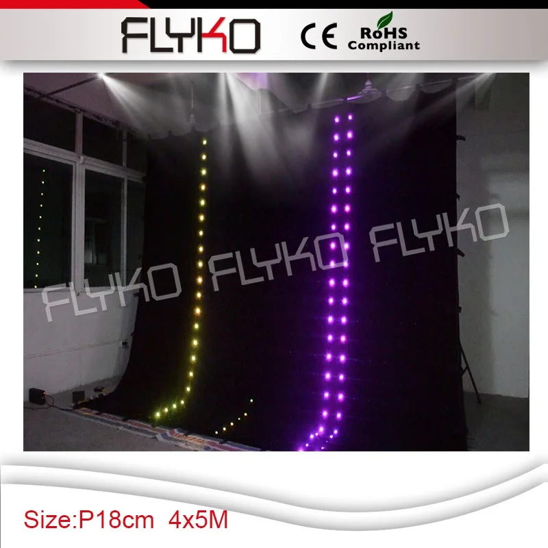 

CE ROHS p18 4x5m Beautiful led video led curtain screen