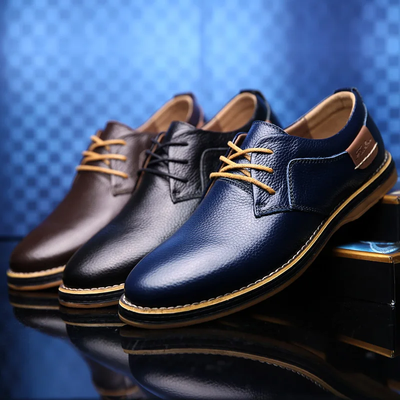 

2018 Luxury Brand New Designer Mens Business Genuine Leather Cow Shoes Formal Office Wedding Basic Shoes Man Dress Shoes Oxford