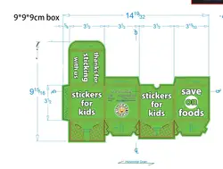 Пользовательские заказ ссылка 9*9*9 см box 2500 шт